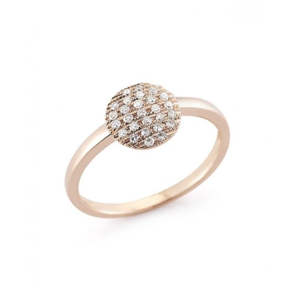 Dana Rebecca Designs Lauren Joy 14K Rose Gold Medium Disc Ring